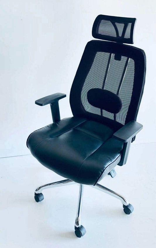 Kivik High-Back Black Mesh Chair, Adjustable Office Chair with Armrest