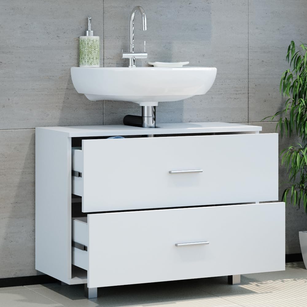 Vicco Ilias Vanity Unit, White, 80 x 60.8 cm