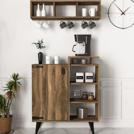 Coffee Corner; coffee Cabinet with Storage; Modern Sideboard Buffet Storage; Cabinet with drawer; home bar, cup holder;