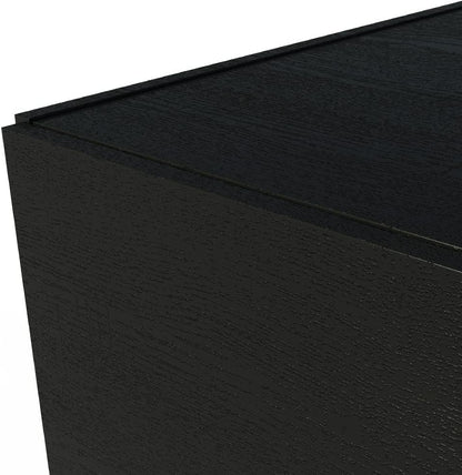 Madesa 2 Door Wardrobe Storage Cabinet, 71” H x 20” D x 31” L - Black