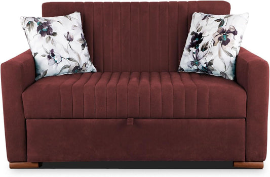 Aldora imza tow seater sofa bed_brown