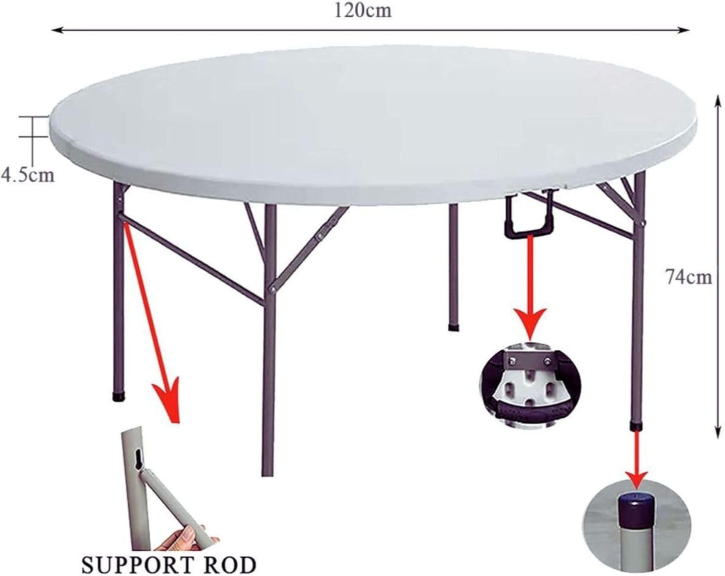 SunBoat Portable Folding Briefcase Table [Outdoor - Indoor] 120cm