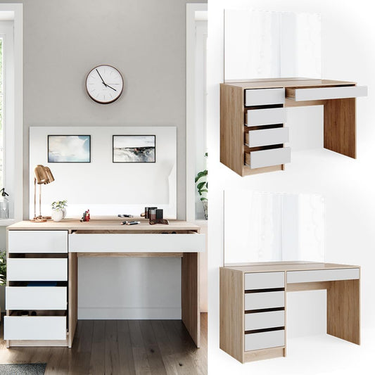 Vicco Sherry Dressing Table with 5 Drawers