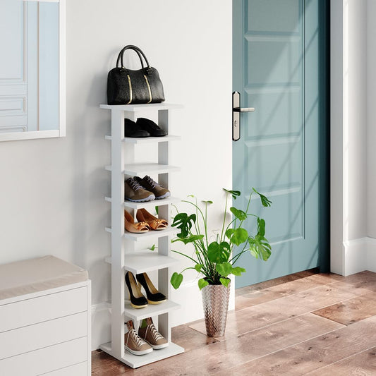 Vicco Sara Shoe Cabinet, White, 27 x 110 cm