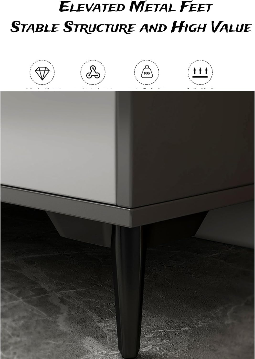 TV Table Multifunctional TV Cabinet, Simple Style Media Storage Stand Console Table with 2 Drawers 3 Layer Storage Shelves, for Living Room 120x30x40cm (Black&Gray)