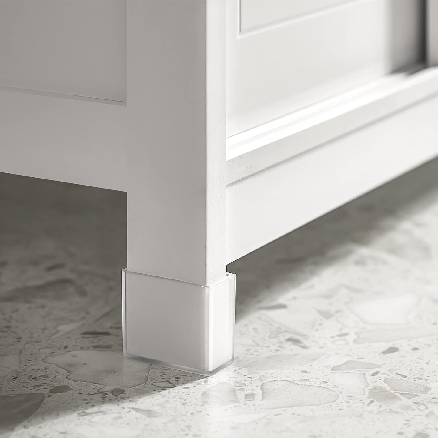 SoBuy® FRG128-W Vanity Unit Bathroom Furniture with Foot Padding White
