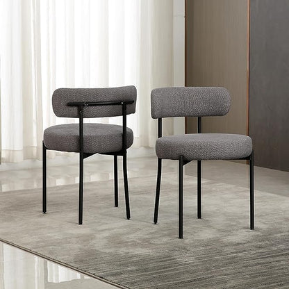 Generic Dining Share and Share for Kitchen Dining Room, Aflastred with all dining share and black legs, Curved with a modern dining chair, Side Share