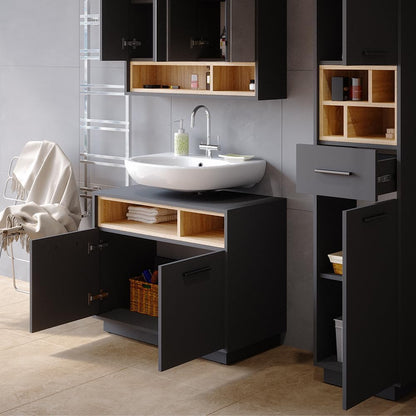 Vicco Beatrice Vanity Unit 80 cm Anthracite Sonoma