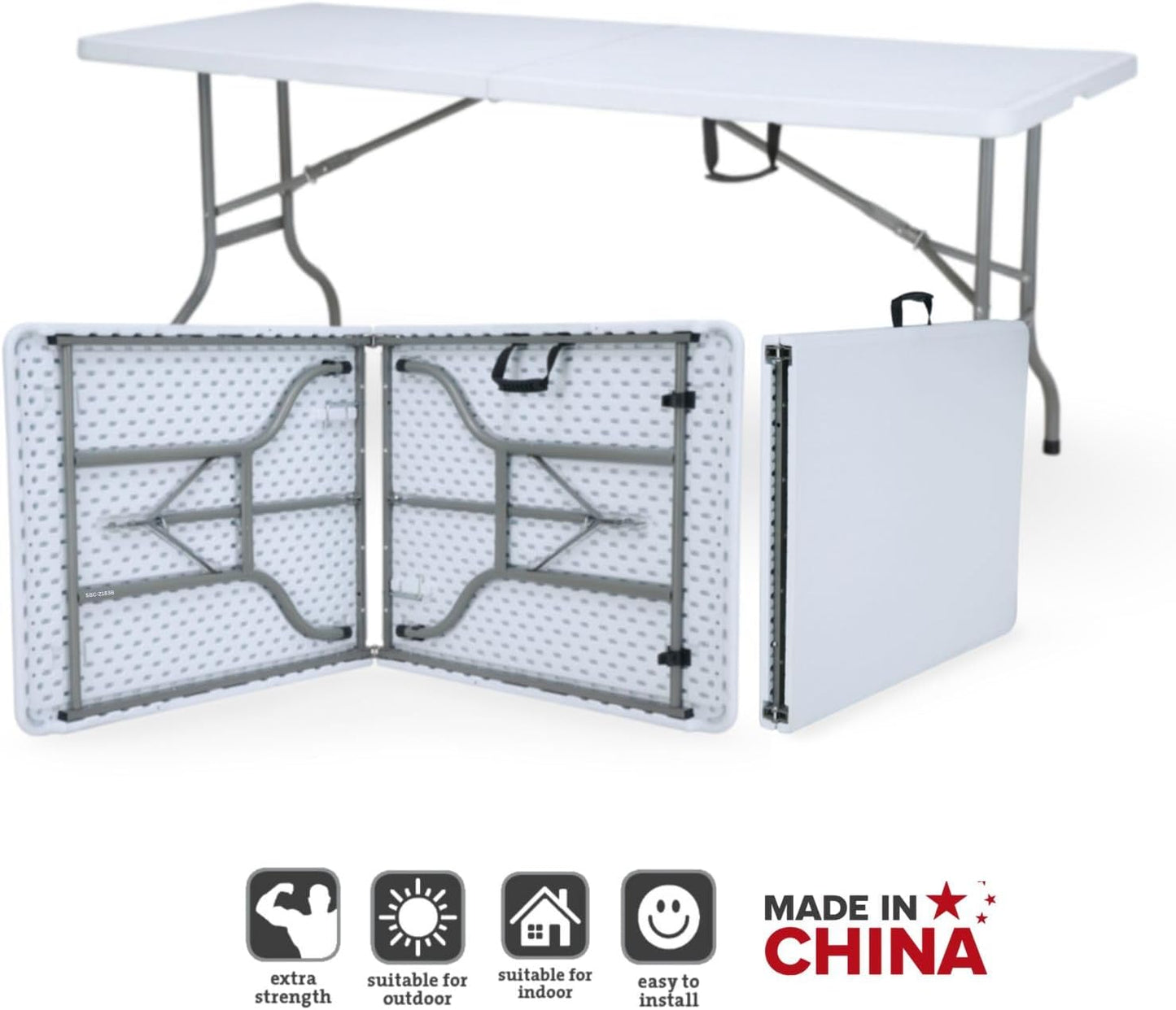 SunBoat Portable Folding Briefcase Table [Outdoor - Indoor] 183cm