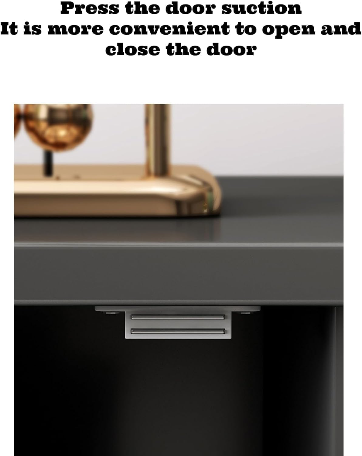 TV Table Multifunctional TV Cabinet, Simple Style Media Storage Stand Console Table with 2 Drawers 3 Layer Storage Shelves, for Living Room 120x30x40cm (Black&Gray)