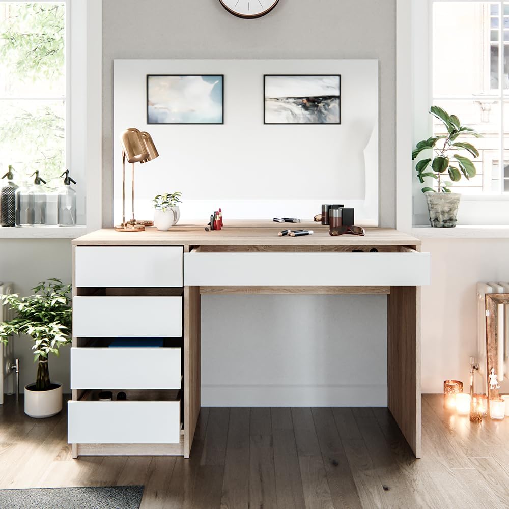 Vicco Sherry Dressing Table with 5 Drawers