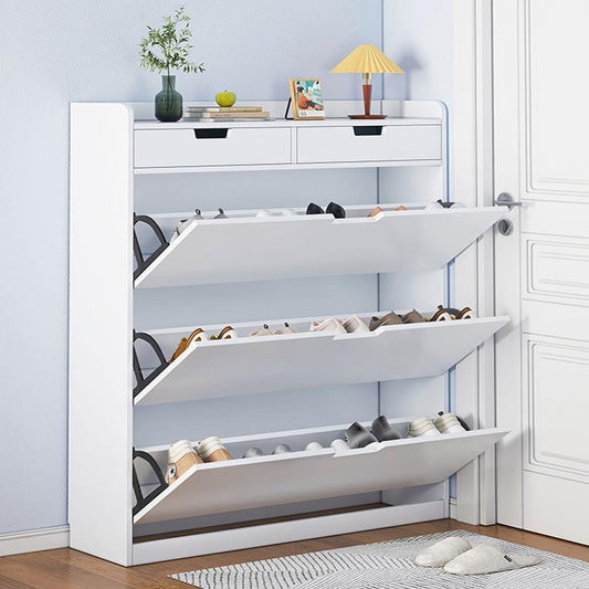 C&C Home Modern Multi-level Shoe Cabinet Multi Purpose Entryway Shoes storage Rack 60x 17 x 125 cm