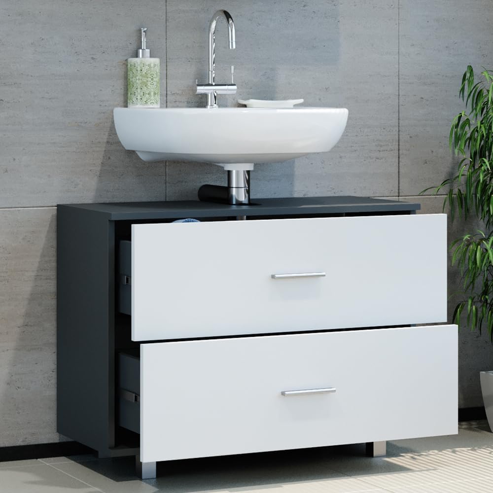 Vicco Ilias Vanity Unit 80 x 60.8 cm Anthracite/White
