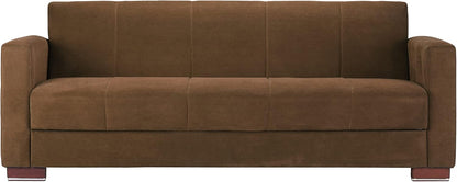 Aldora viola three seater sofa bed-brown