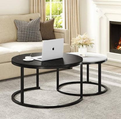 Generic Coffee Table, Round, 71 cm x 45 cm, Black