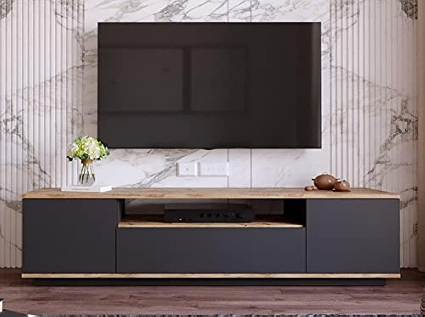 Ifurniture Multi TV Unit (Grey/Beige)