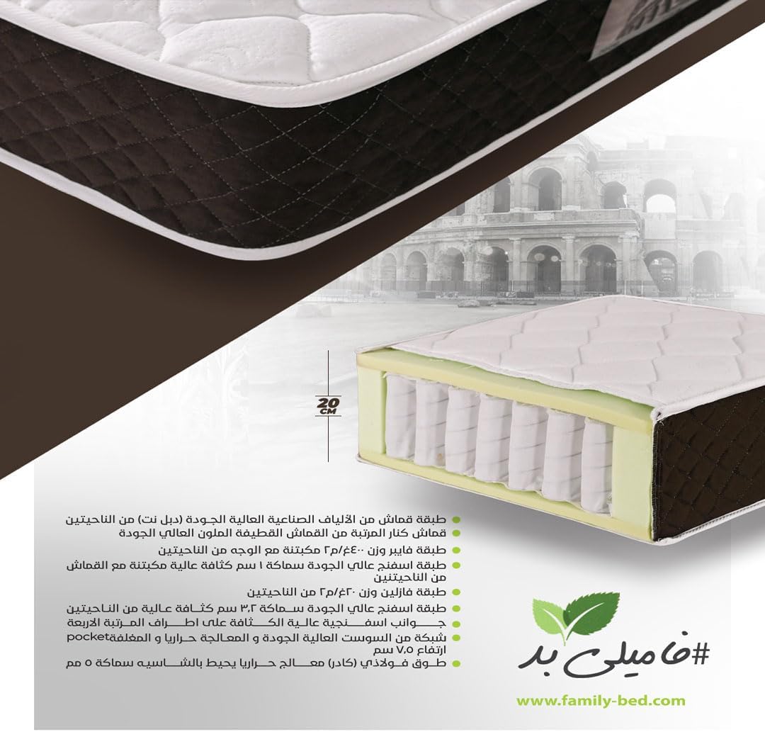 Family Bed - Family Bed Roma Spring Separate Mattress 90X195X20Cm