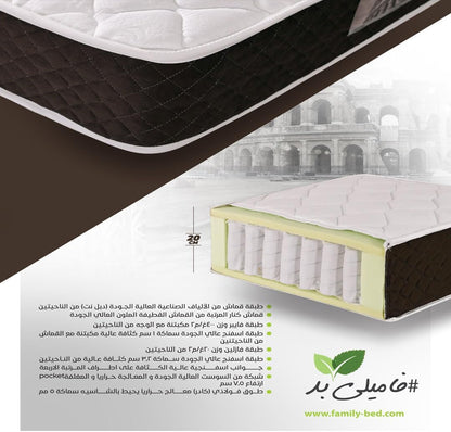 Family Bed - Family Bed Roma Spring Separate Mattress 90X195X20Cm