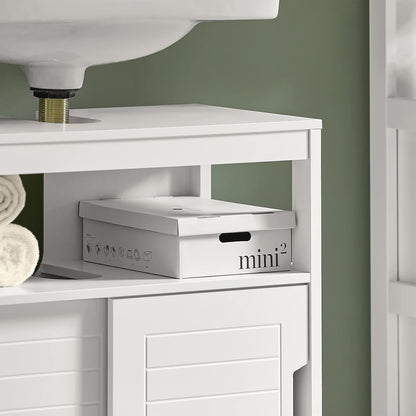 SoBuy® FRG128-W Vanity Unit Bathroom Furniture with Foot Padding White