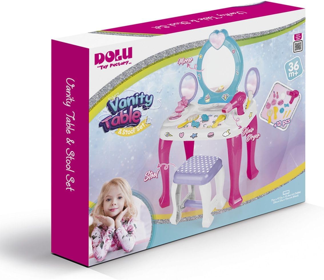 Dolu Unicorn Dressing Table and Stool Set 2568