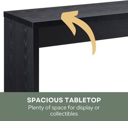 Convenience Concepts Northfield Hall Console Desk Table, 48(L) x 15.5(W) x 28"(H), Black