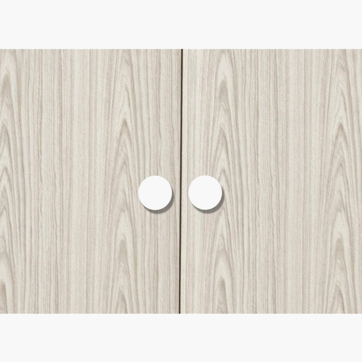 Home Box Vanilla 2-Door Wardrobe, Oak/White - W80 x D40 x H180 cm