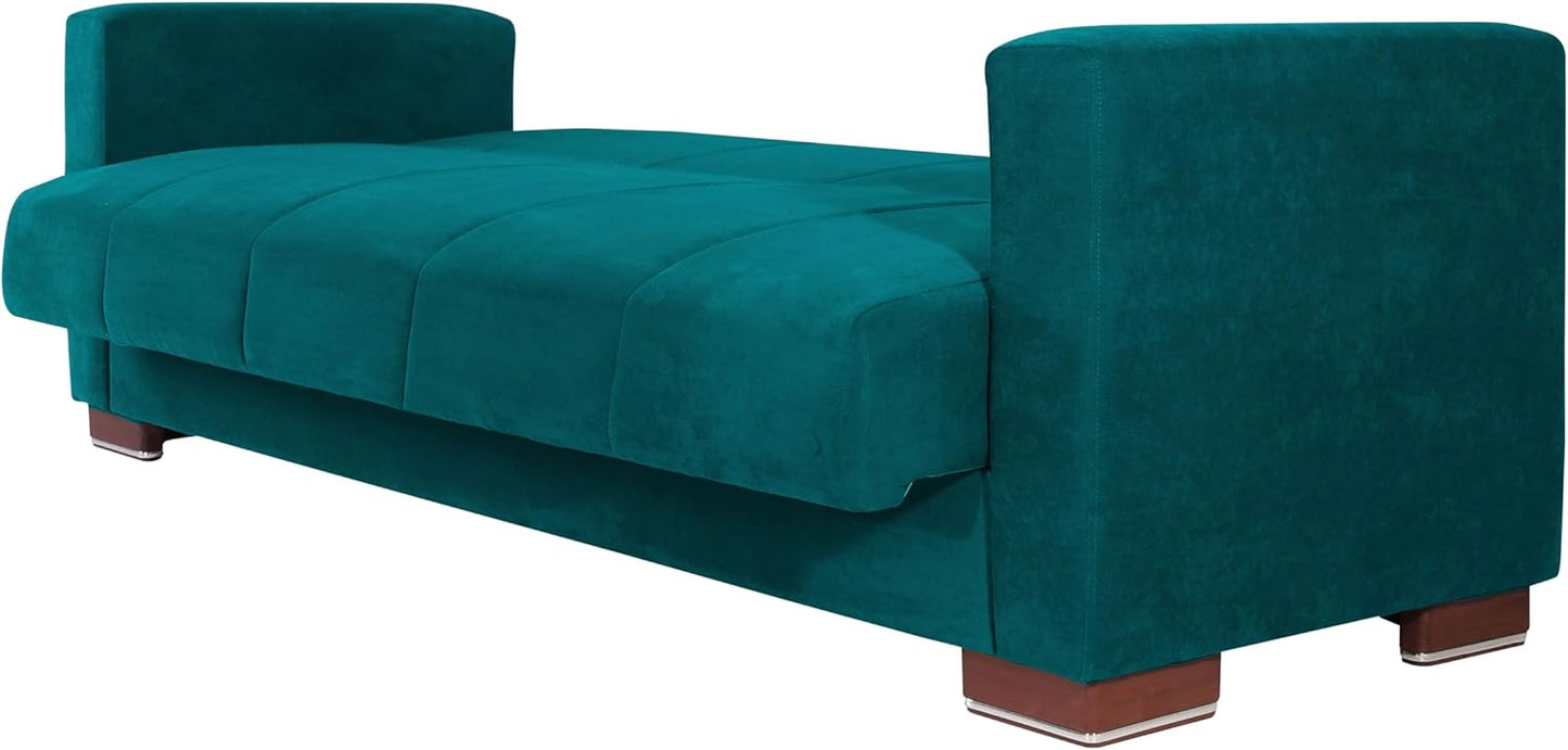 Aldora viola three seater sofa bed-turcoaz