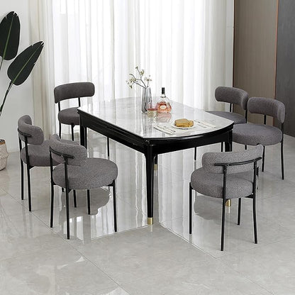Generic Dining Share and Share for Kitchen Dining Room, Aflastred with all dining share and black legs, Curved with a modern dining chair, Side Share