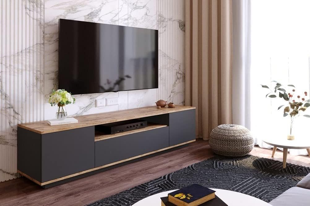 Ifurniture Multi TV Unit (Grey/Beige)