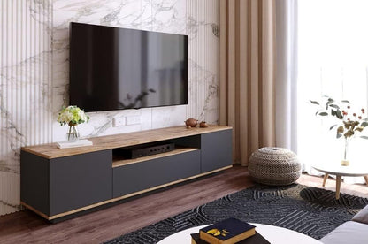 Ifurniture Multi TV Unit (Grey/Beige)