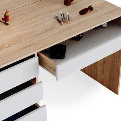 Vicco Sherry Dressing Table with 5 Drawers