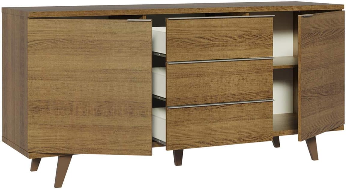Madesa 3 Drawer & 2 Door Sideboard Buffet with Feet