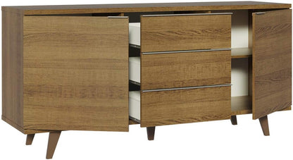 Madesa 3 Drawer & 2 Door Sideboard Buffet with Feet