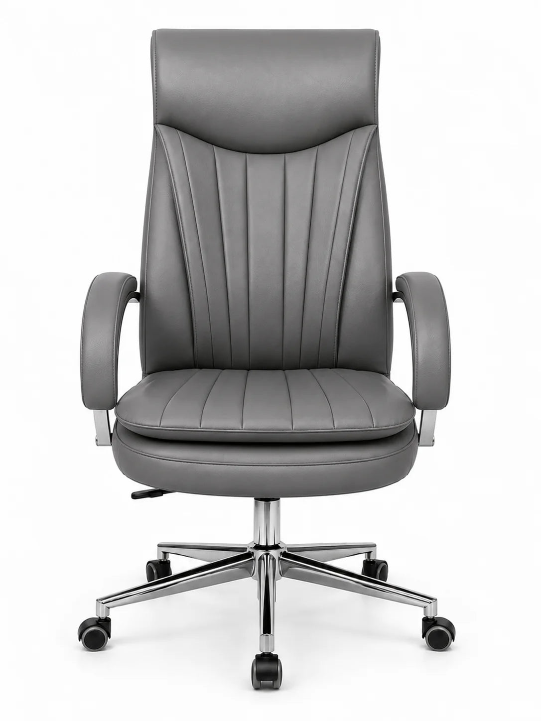 Contemporary High-Back Executive Office Chair with Padded Headrest