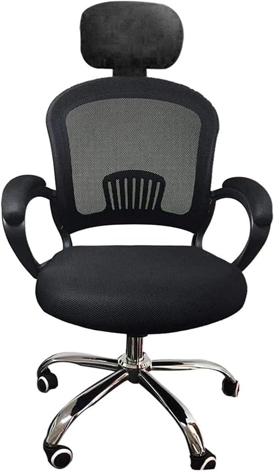 Deustche Matratzen | Office Chair Head Rest 360 Degree Rotation Black Mesh