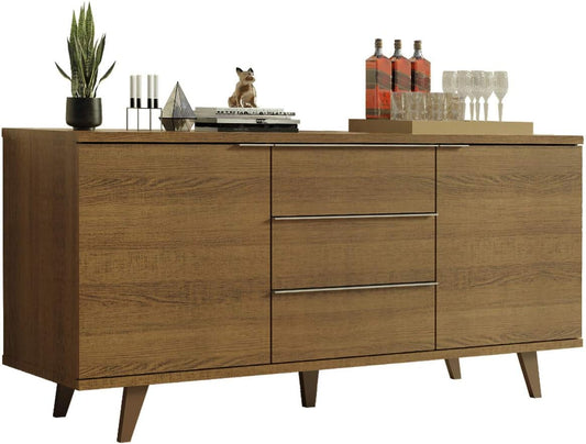 Madesa 3 Drawer & 2 Door Sideboard Buffet with Feet