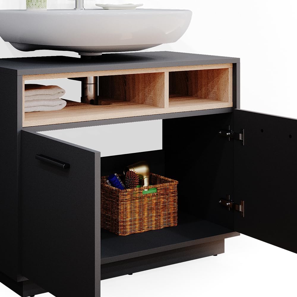 Vicco Beatrice Vanity Unit 80 cm Anthracite Sonoma