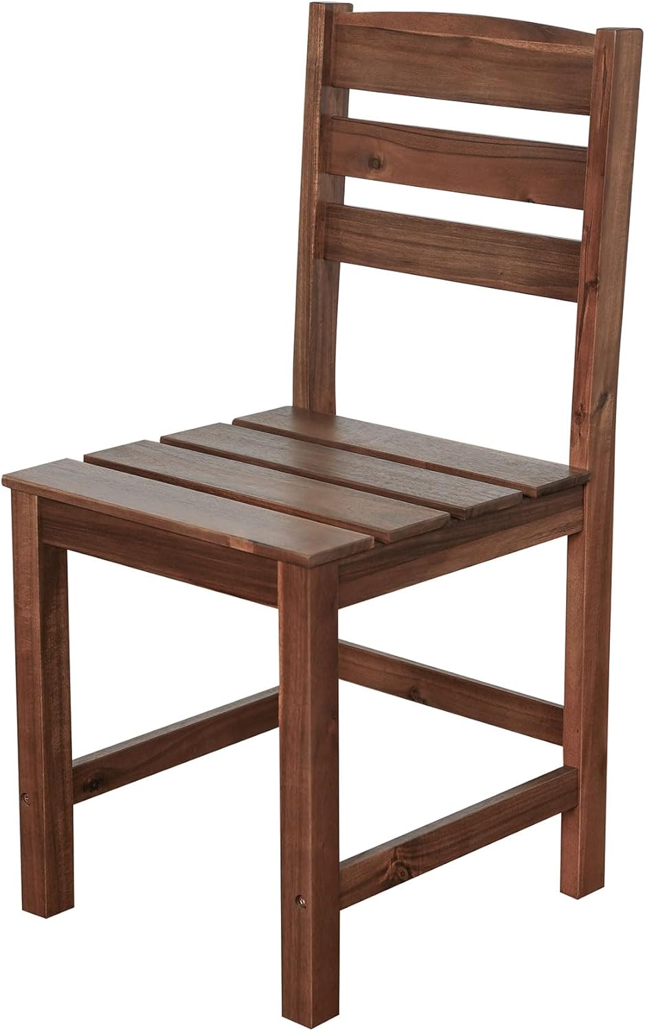 EOVTK 6-Piece Patio Wooden Dining Set with 59.8'' Rectangular Table, 4 Chair & Bench, Outdoor Conversation Furniture for Balcony, Vourtyard and Garden, Brown