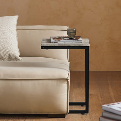 SoBuy (UAE STOCK) FBT44 Coffee Table Bed Sofa Side Table,End Table In living room,Nature wooden, Grey (Grey)