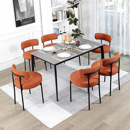Generic Dining Share and Share for Kitchen Dining Room, Aflastred with all dining share and black legs, Curved with a modern dining chair, Side Share