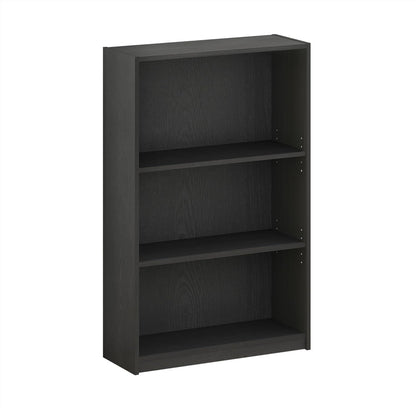 Furinno Luder Shelf Bookcase with 1 Door Storage Cabinet, White