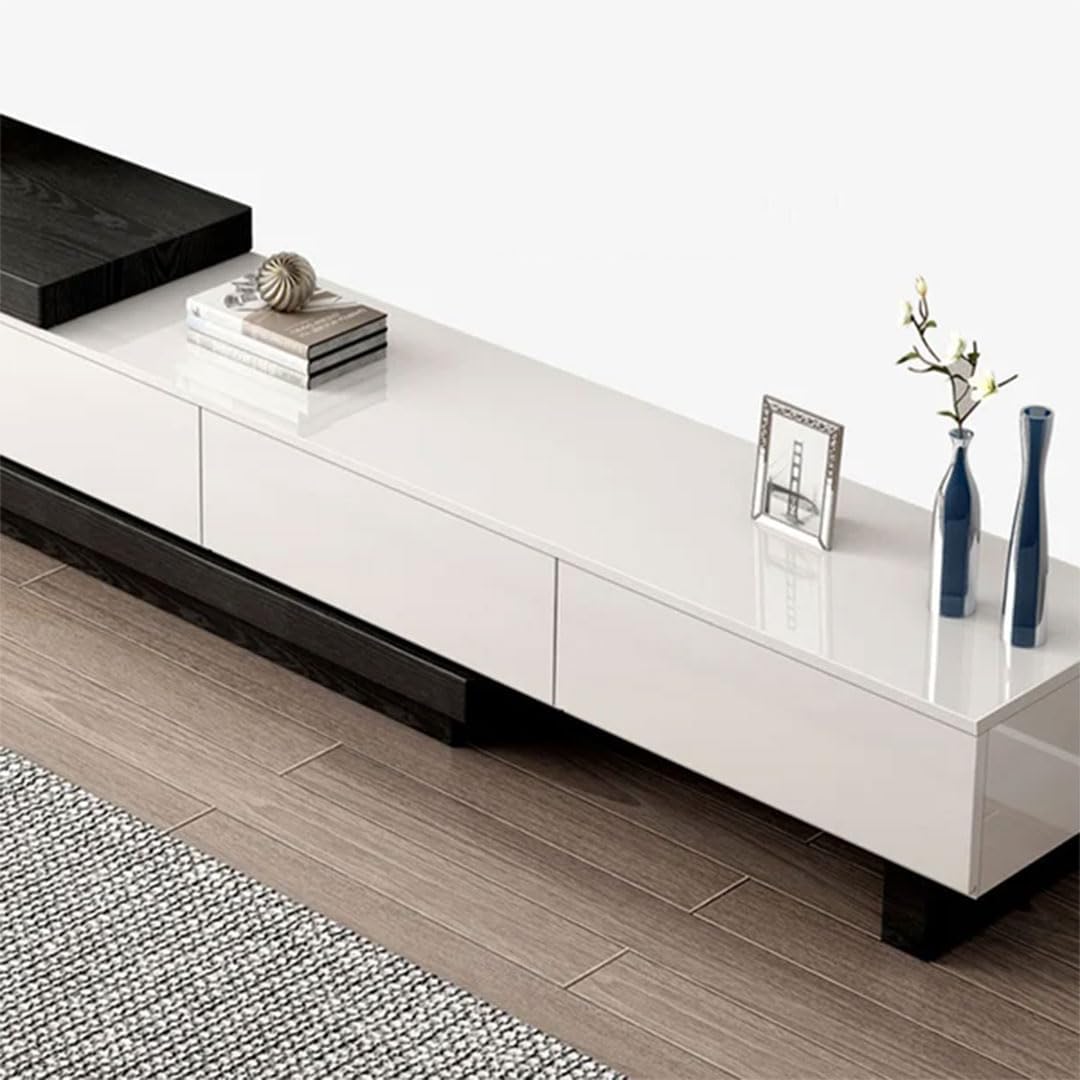 Almaz House Modern TV Unit 255cm Black & White