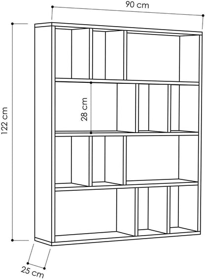 Homemania Books Racks, Brown, M.KT.02.11071.8