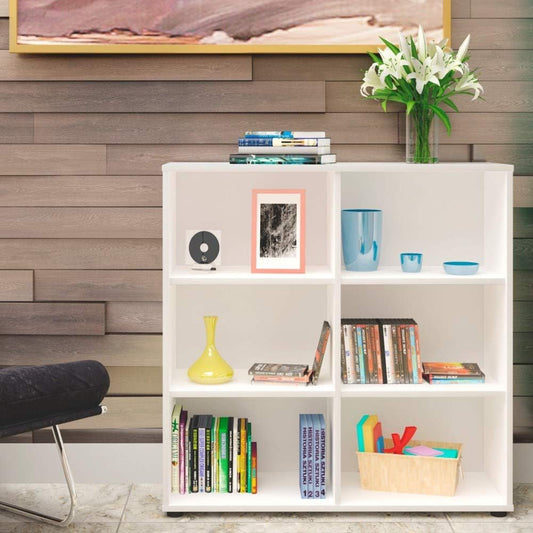 Artany Clean 864X812 Bookcase, White - W 86.4 cm x D 30 H 81.2 cm, 7899805408608, 1