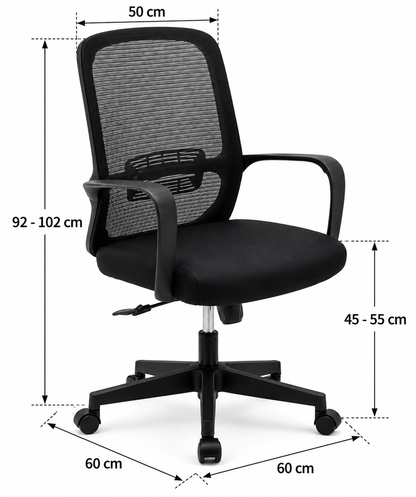 Modern Black Mesh Ergonomic Office Chair