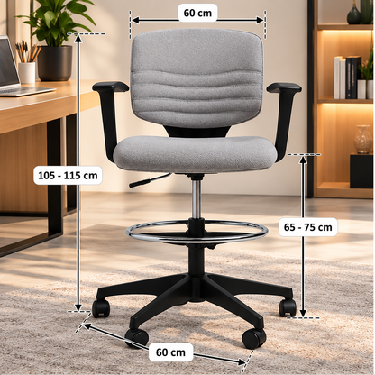 Modern Adjustable Office Chair with Footrest