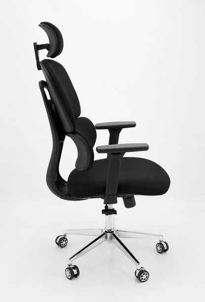 Modern High-Back Padded Office Chair with Adjustable Headrest