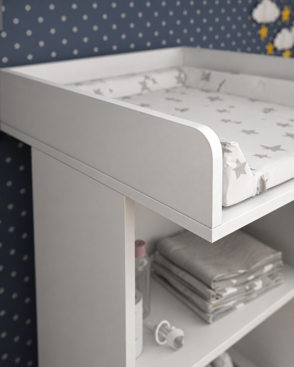 Leo Baby Changing Table White