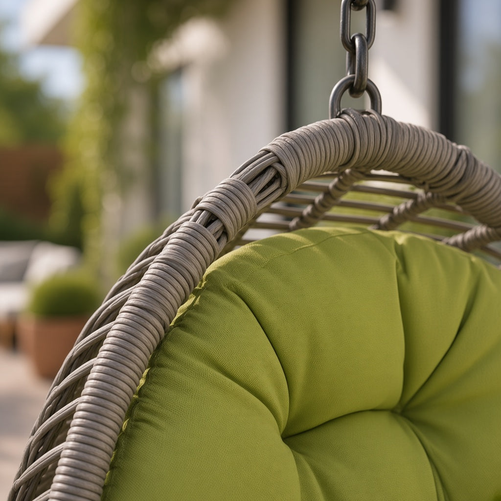Modern Outdoor Hanging Egg Chair with Stand