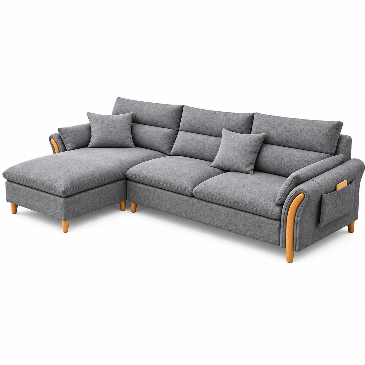 Modern L-Shaped Sectional Sofa